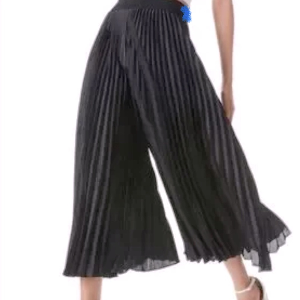 Pleated palazzo pants